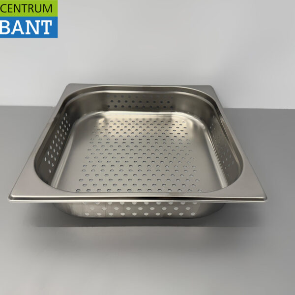 Gelochtes Gastronormtablett aus Edelstahl GN Tablett 2/3 GN Tiefe 100 mm Horeca