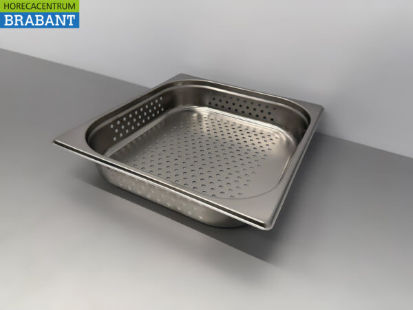 Gelochtes Gastronormtablett aus Edelstahl GN Tablett 2/3 GN Tiefe 100 mm Horeca – Bild 3