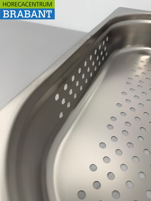 Gelochtes Gastronormtablett aus Edelstahl GN Tablett 2/3 GN Tiefe 100 mm Horeca – Bild 4