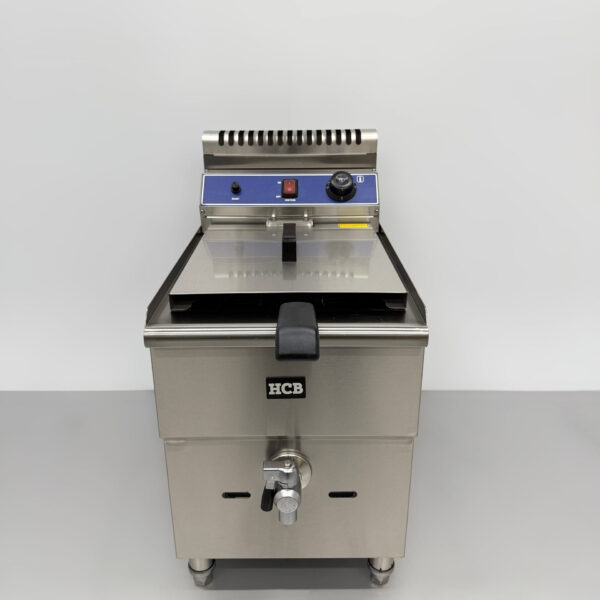 HCB Edelstahl Friteuse 14 Liter PROPAAN GAS Catering