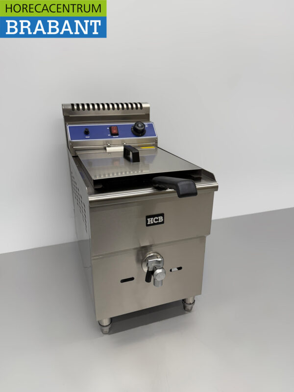 HCB Edelstahl Friteuse 14 Liter PROPAAN GAS Catering – Bild 3