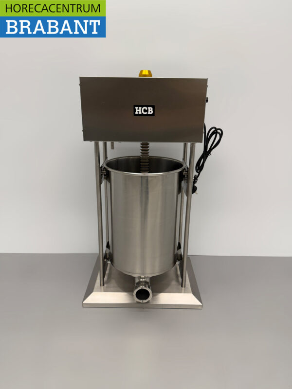 Edelstahl Elektrischer Füllkasten Wurstfüller 20 Liter 230V Metzgerei – Bild 2