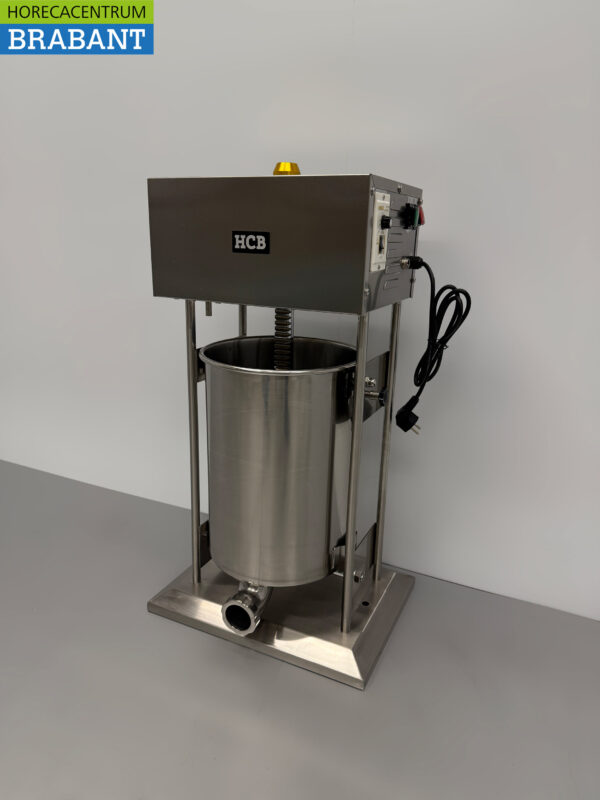 Edelstahl Elektrischer Füllkasten Wurstfüller 20 Liter 230V Metzgerei – Bild 3