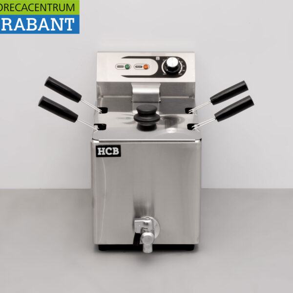 HCB Edelstahl Elektrischer Nudelkocher Pasta 8 Liter 4 Körbe 230V Horeca