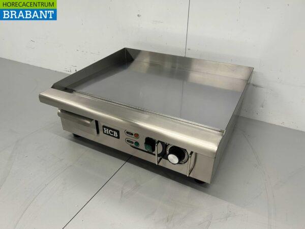 Edelstahl HCB Spiegel Griddle Chrom Grillplatte Griddle 55 cm 230V Horeca – Bild 2