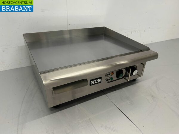 Edelstahl HCB Spiegel Griddle Chrom Grillplatte Griddle 55 cm 230V Horeca – Bild 3