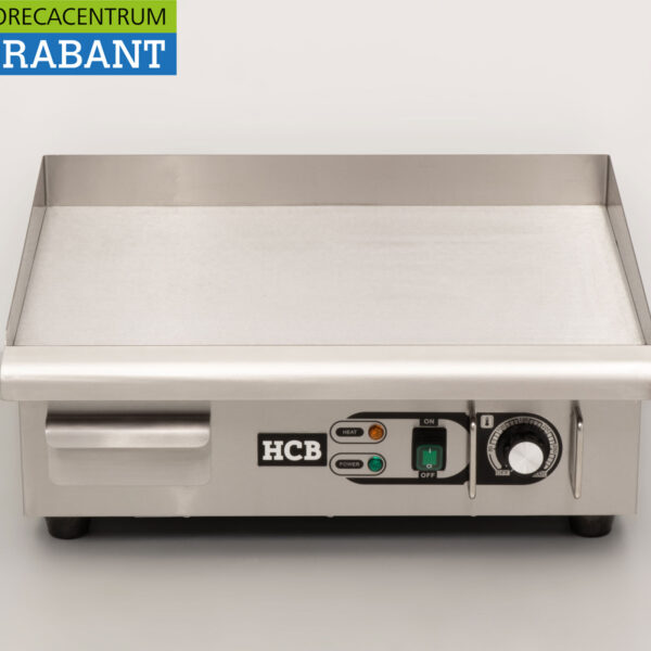 HCB Edelstahl Grillplatte Glatt 55 cm 230V Horeca