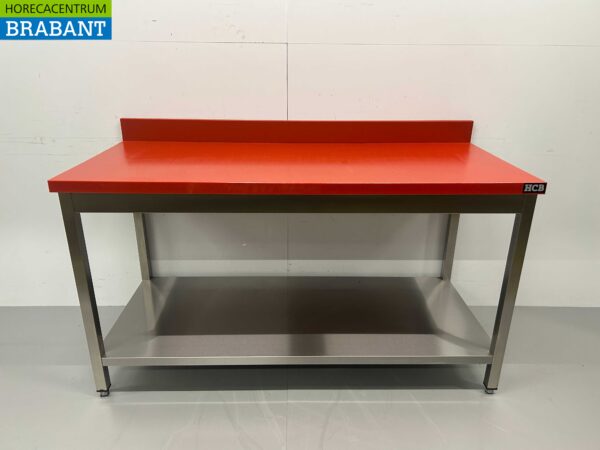 Edelstahl HCB Polyethylen PE Schneidetisch Arbeitstisch Premium-line 160 cm Gastronomie Metzgerei