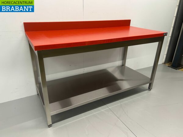 Edelstahl HCB Polyethylen PE Schneidetisch Arbeitstisch Premium-line 160 cm Gastronomie Metzgerei – Bild 3