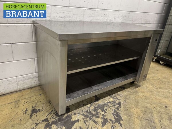 Edelstahl Arbeitsschrank Schrank Arbeitstisch 139 cm Catering – Bild 3