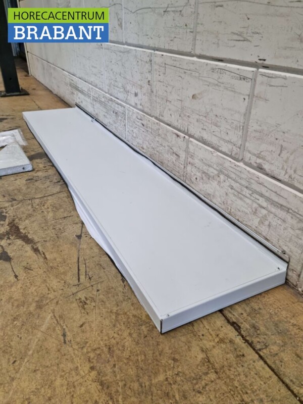 Wandregal aus Edelstahl 160 x 30 cm Horeca – Bild 3