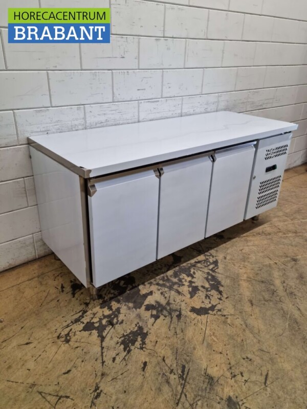 Edelstahl HCB Gekühlte Werkbank 3 Türen 179,5 cm 230V Horeca – Bild 3