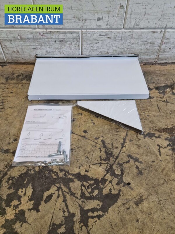 Wandregal aus Edelstahl 60 x 30 cm Horeca