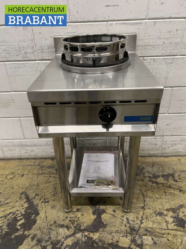 Edelstahl Nayati NGER 4-60 Wok Tisch-Wokkocher 1 Brenner 47,5 cm GAS Erdgas Catering