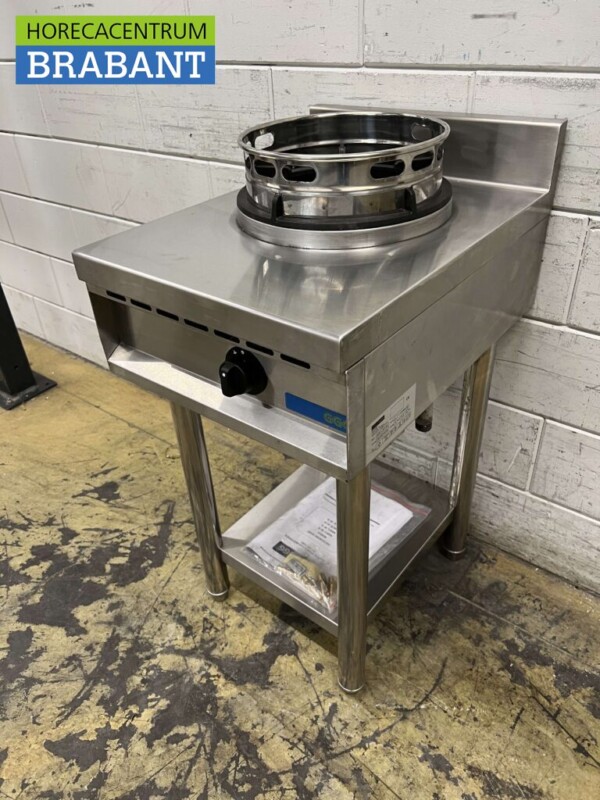 Edelstahl Nayati NGER 4-60 Wok Tisch-Wokkocher 1 Brenner 47,5 cm GAS Erdgas Catering – Bild 2