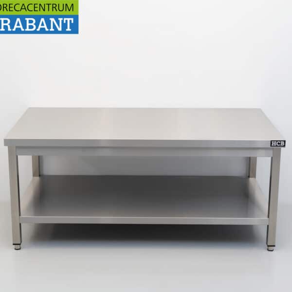 HCB Edelstahl-Arbeitstisch „Premium-Line“ 140 x 70 x 60 cm Gastronomie