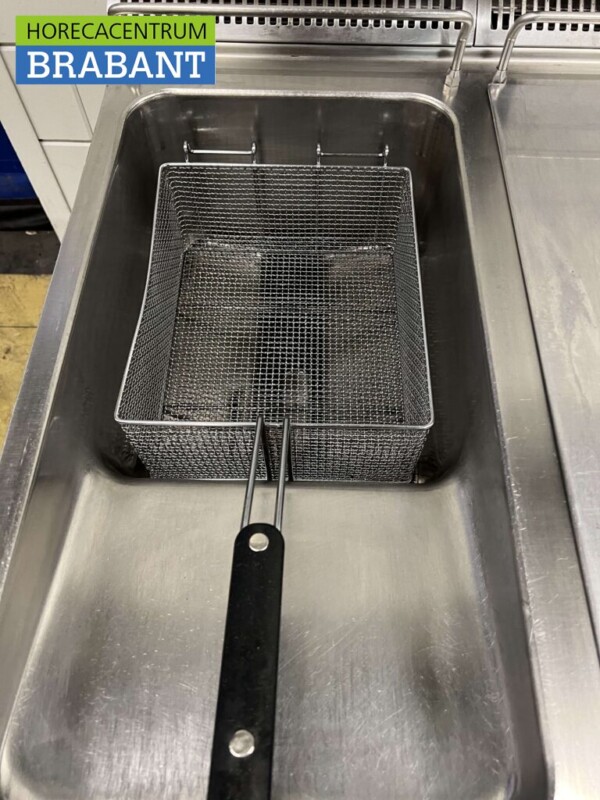 Edelstahl Electrolux Backstraße Doppelfritteuse Bain marie Fritteuse 440 cm GAS Catering – Bild 11