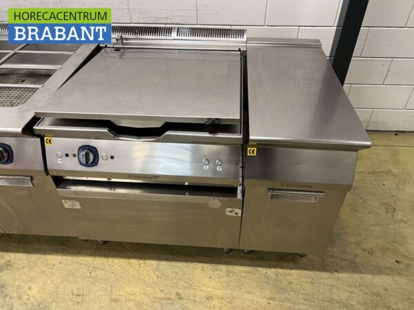 Edelstahl Electrolux Backstraße Doppelfritteuse Bain marie Fritteuse 440 cm GAS Catering – Bild 4