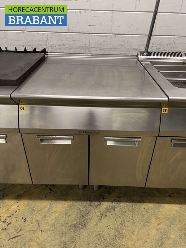 Edelstahl Electrolux Backstraße Doppelfritteuse Bain marie Fritteuse 440 cm GAS Catering – Bild 8