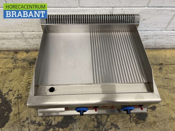 Edelstahl-Grillplatte Grillplatte 1/2 gerippt 65,5 cm PROPAAN Horeca – Bild 5