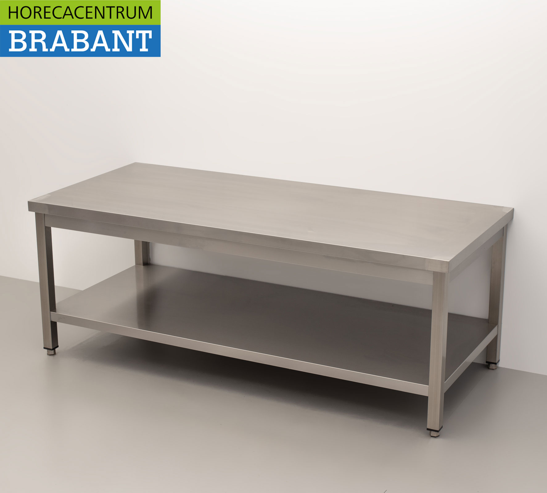 Edelstahl-Arbeitstisch Premium-line 160 x 70 x 60 cm Catering – Bild 2
