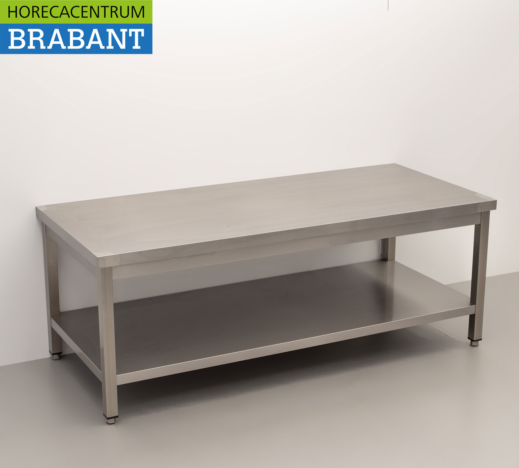 Edelstahl-Arbeitstisch Premium-line 160 x 70 x 60 cm Catering – Bild 3