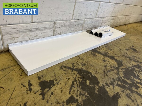 Wandregal aus Edelstahl 160 x 30 cm Horeca – Bild 4
