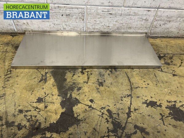 Wandregal aus Edelstahl 80 x 30 cm Horeca