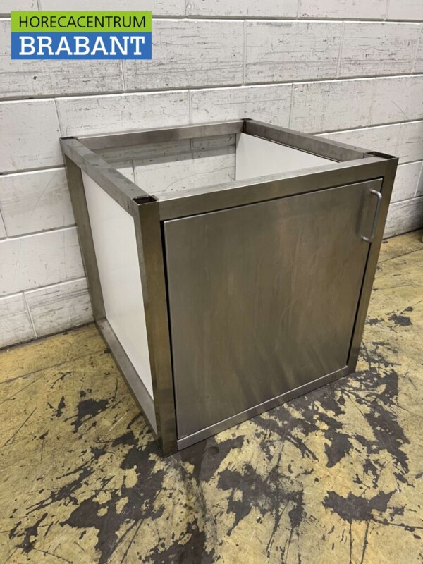 Arbeitsschrank aus Edelstahl 1 Tür 68,5 cm Catering – Bild 3