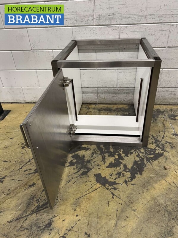 Arbeitsschrank aus Edelstahl 1 Tür 68,5 cm Catering – Bild 4