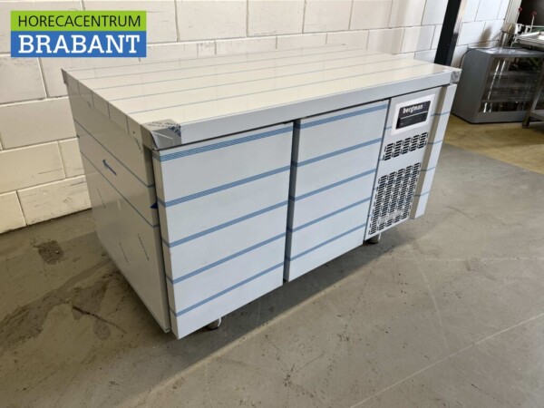 Edelstahl Coreco Premium gekühlte Werkbank 2 Türen 1/1 Gastronorm 134,5 cm Catering – Bild 3
