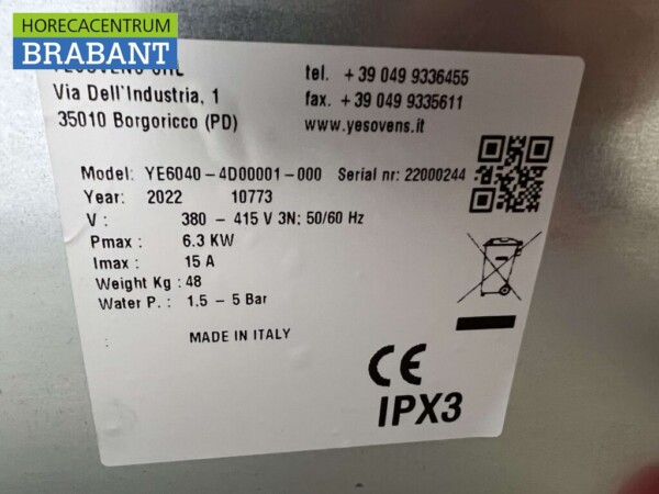 Edelstahl Yesovens Essential Umluftofen Heißluftofen 60/40 cm 400V Horeca – Bild 5