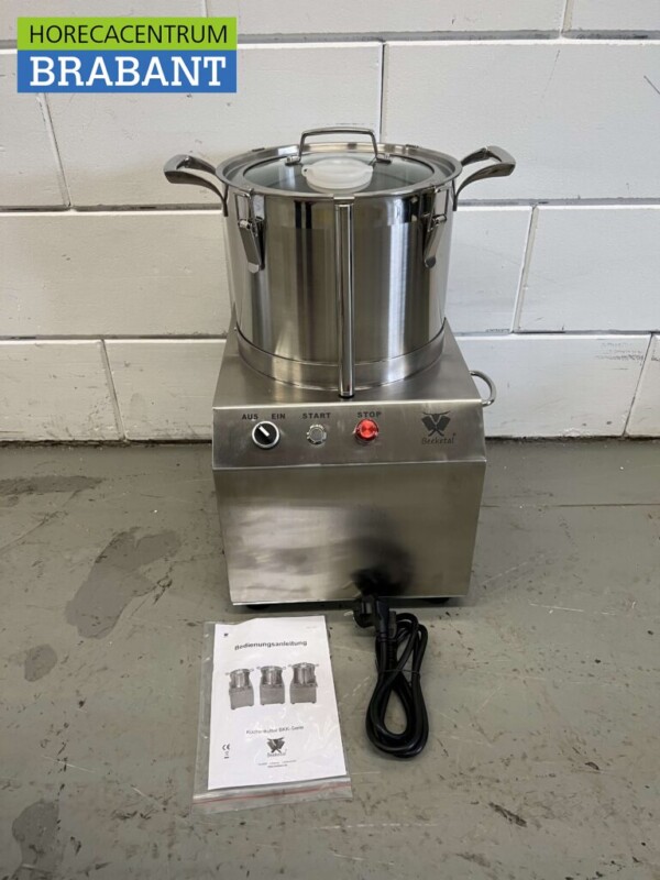 Edelstahlschneider Gemüseschneider 10 Liter 230V Horeca