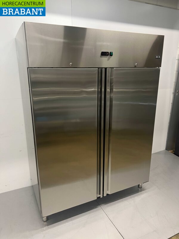Edelstahl Doppeltüriger 2-türiger Gefrierschrank Monoblock 1350 Liter 230V Horeca – Bild 3