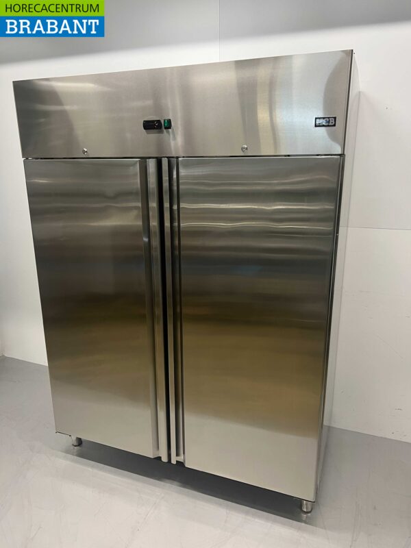 Edelstahl Doppeltüriger 2-türiger Gefrierschrank Monoblock 1350 Liter 230V Horeca – Bild 2