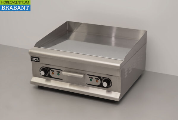 Edelstahl-Spiegelgrillplatte Griddle Chrom Griddle 60 cm 400V Horeca – Bild 2