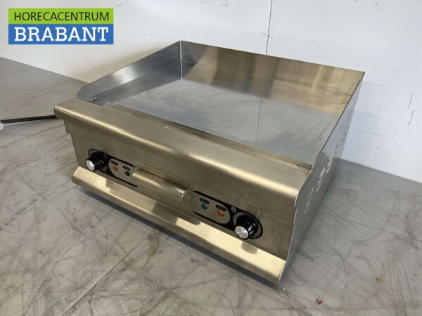 Edelstahl-Spiegelgrillplatte Griddle Chrom Griddle 60 cm 400V Horeca – Bild 2