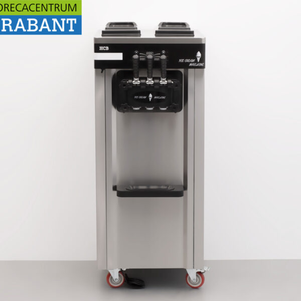 Edelstahl Mobile Eismaschine 2 Geschmacksrichtungen 230V Catering