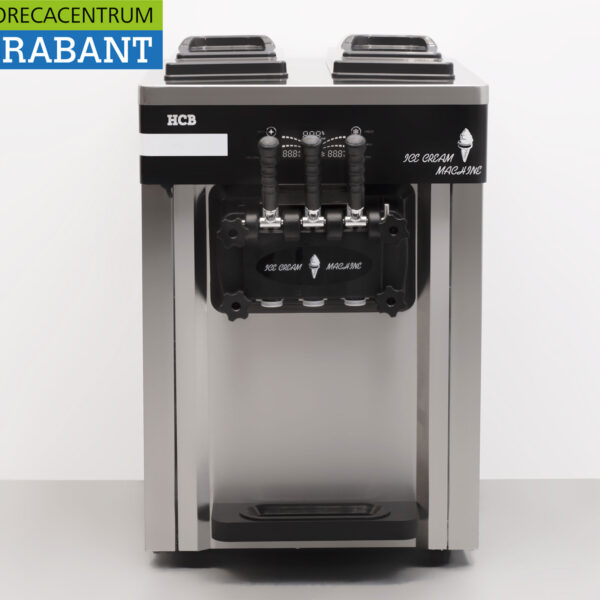 HCB Edelstahl-Eismaschine 2 Geschmacksrichtungen 230V Catering