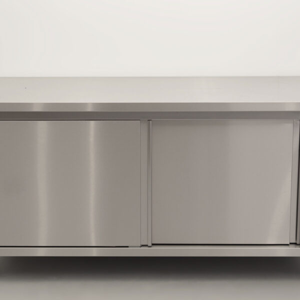 HCB Plattenwärmeschrank aus Edelstahl 2 Schiebetüren Premium-line 160 cm Horeca