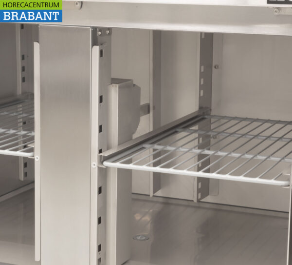 Edelstahl HCB Gekühlte Werkbank 2 Türen 90 cm 230V Horeca – Bild 5