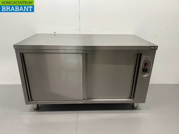 Edelstahl Schrank Wärmeschrank 2 Schiebetüren Premium-line 140 cm Horeca