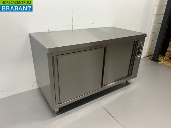 Edelstahl Schrank Wärmeschrank 2 Schiebetüren Premium-line 140 cm Horeca – Bild 2
