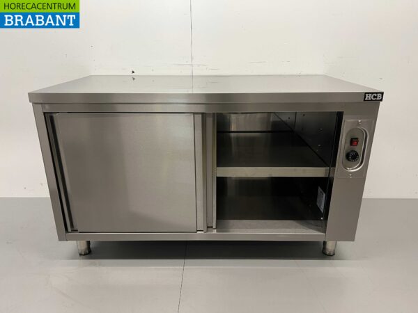 Edelstahl Schrank Wärmeschrank 2 Schiebetüren Premium-line 140 cm Horeca – Bild 4
