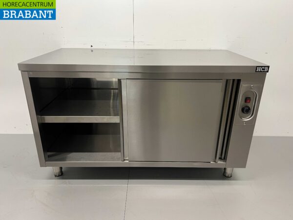 Edelstahl Schrank Wärmeschrank 2 Schiebetüren Premium-line 140 cm Horeca – Bild 5