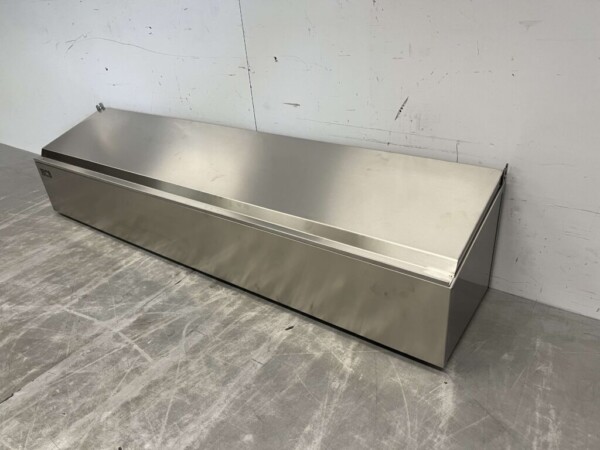 GN-Schalenhalter aus Edelstahl mit Deckel 6 x 1/6 Gastronorm GN 106 cm Horeca – Bild 3