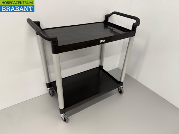 HCB Kunststoff Servierwagen 2 Etagen 102 cm Horeca – Bild 3