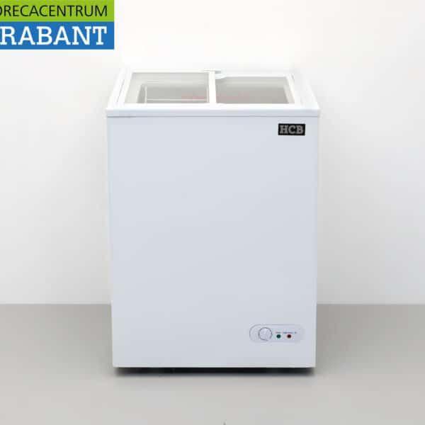HCB-Tiefkühltruhe, Tiefkühlschrank für den Einzelhandel mit Glasschiebedeckeln, 97 Liter, 230 V, Gastronomie