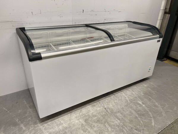 HCB Shop Gefrierschrank Gefrierschrank mit Glasschiebedeckel 545 Liter 230V Horeca – Bild 2