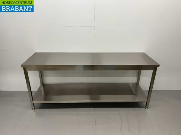 Edelstahl Arbeitstisch Basic-line 200 x 60 x 85 cm Catering